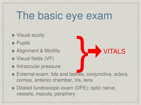 eye examination summary explained|Chapter 1: The Eye Examination .